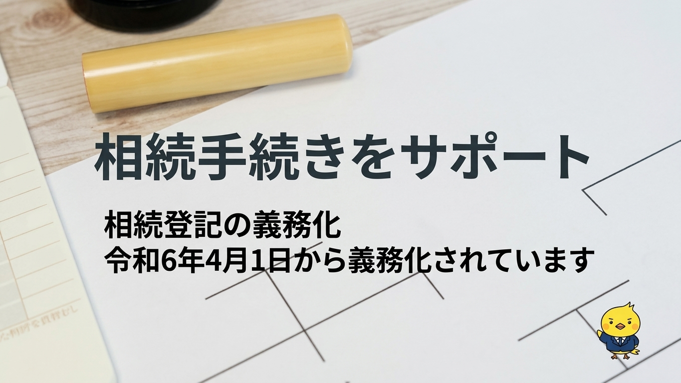 相続手続をサポートします